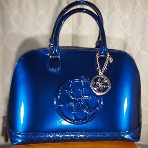 Guess Handbag Korry Indigo Large Dome Sachel style